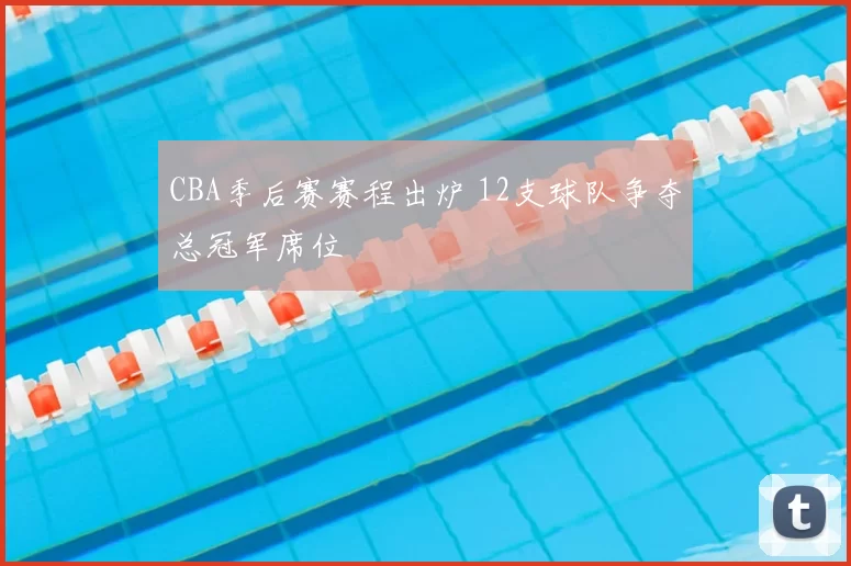 CBA季后赛赛程出炉 12支球队争夺总冠军席位